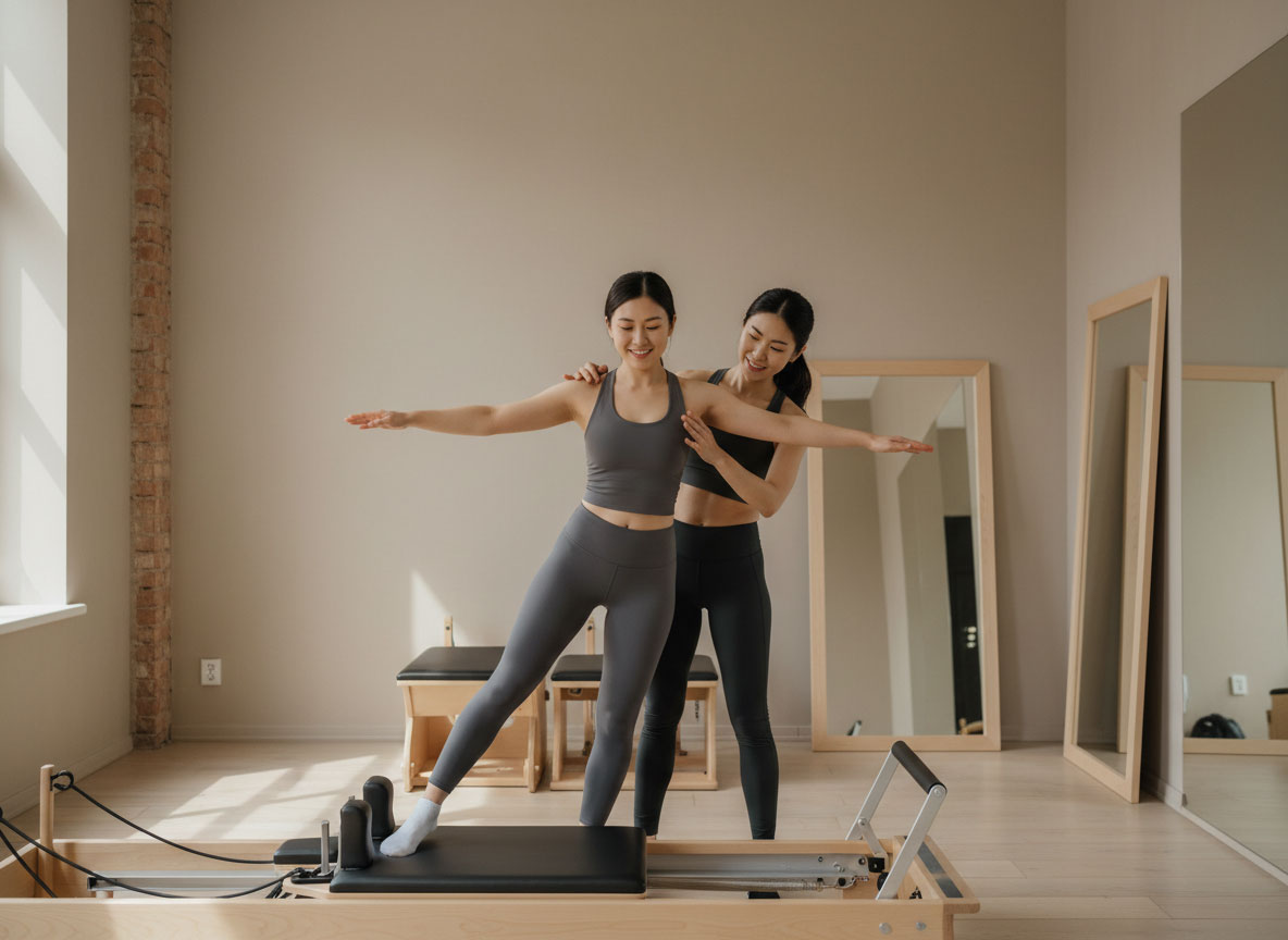 身体の構造に基づいたマシンピラティス指導